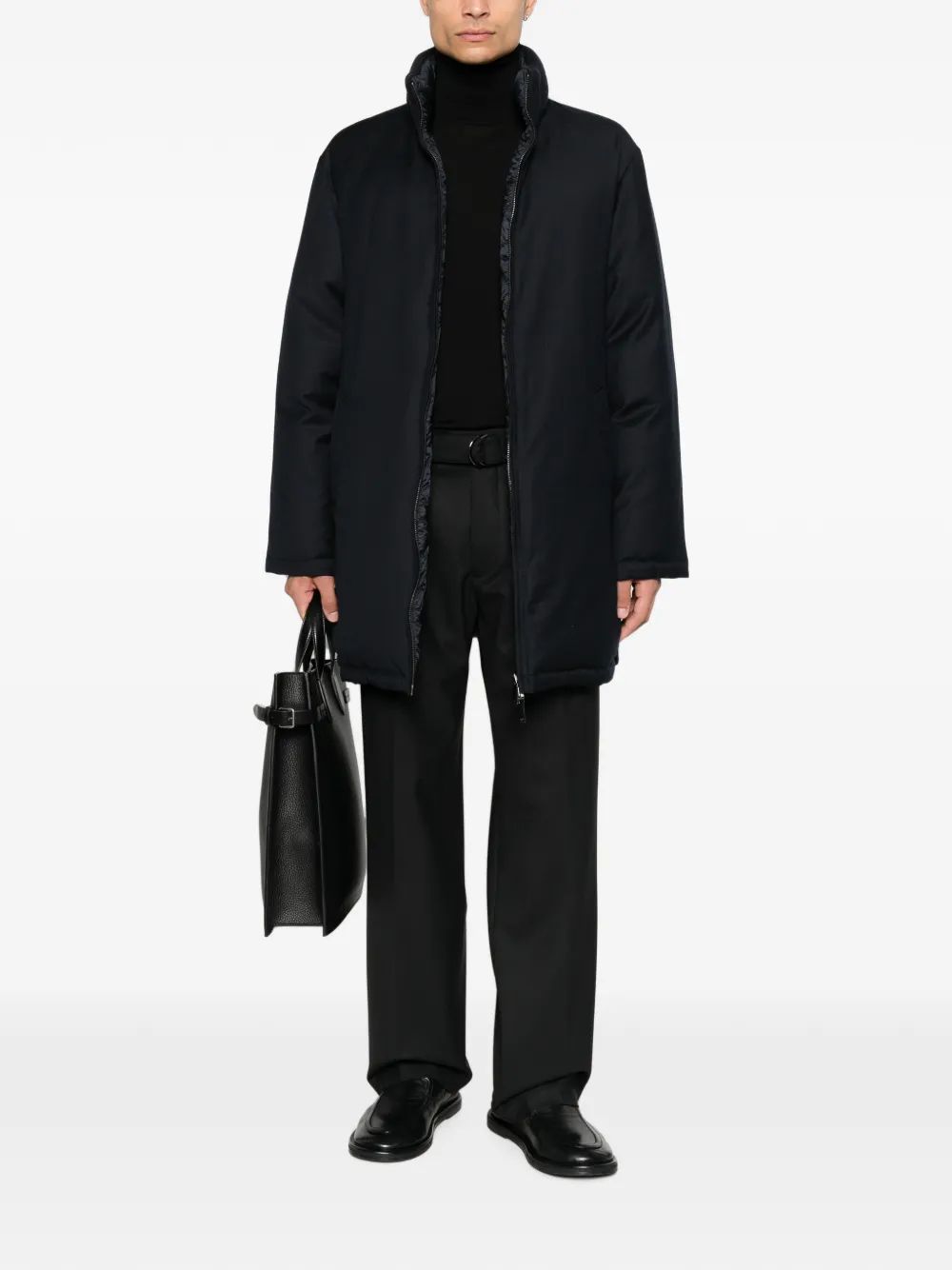 Emporio Armani Omkeerbaar gewatteerd jack Blauw