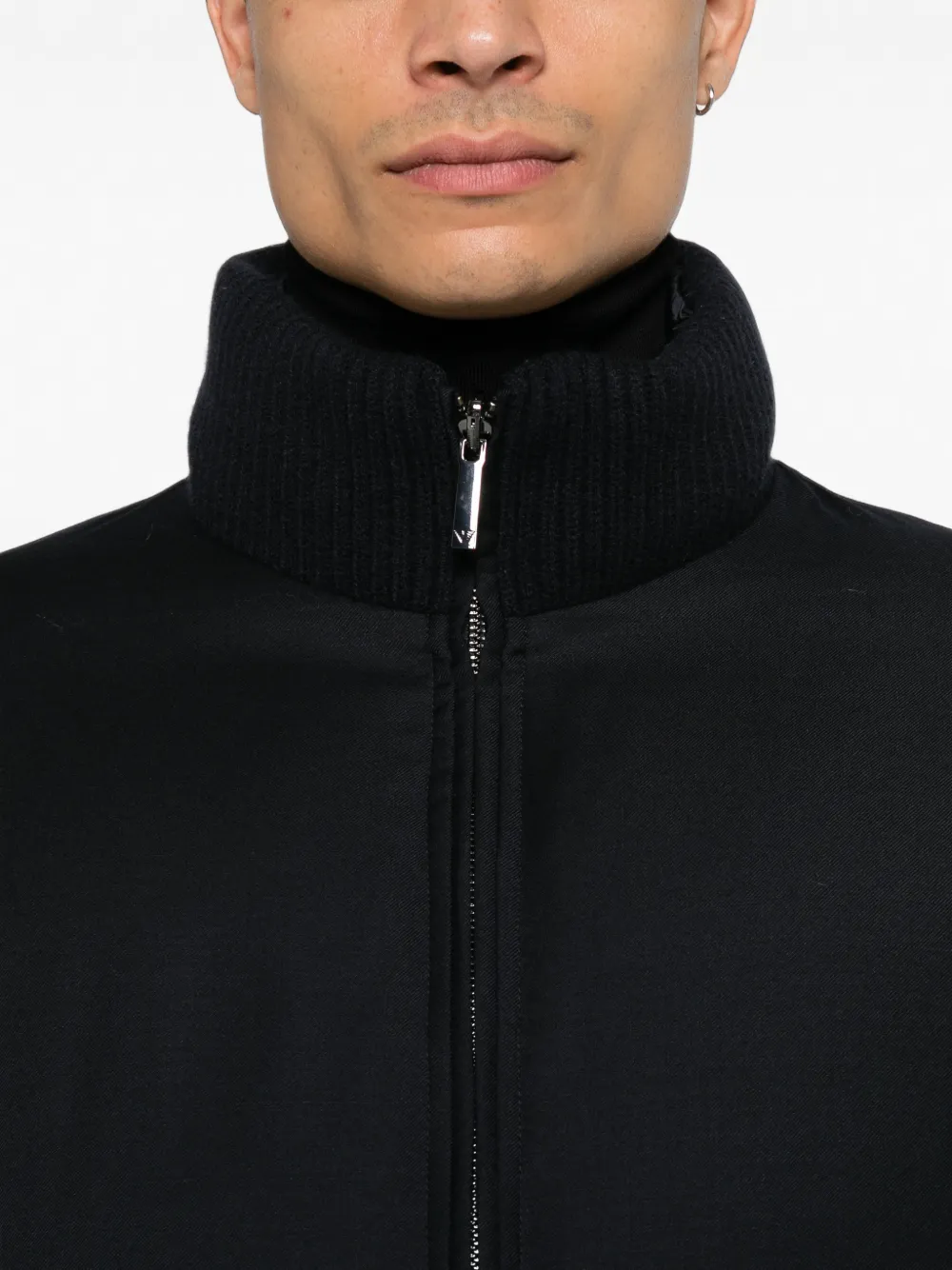 Emporio Armani Omkeerbaar gewatteerd jack Blauw