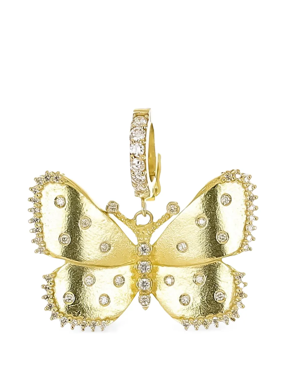 Tanya Farah large Butterfly Enhancer diamond pendant