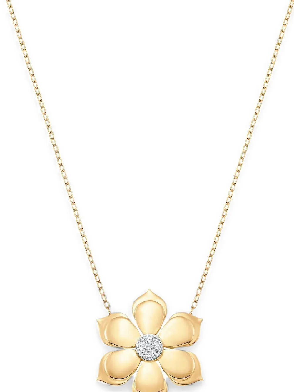 Sara Weinstock Large Lierre Diamond Necklace In 金色