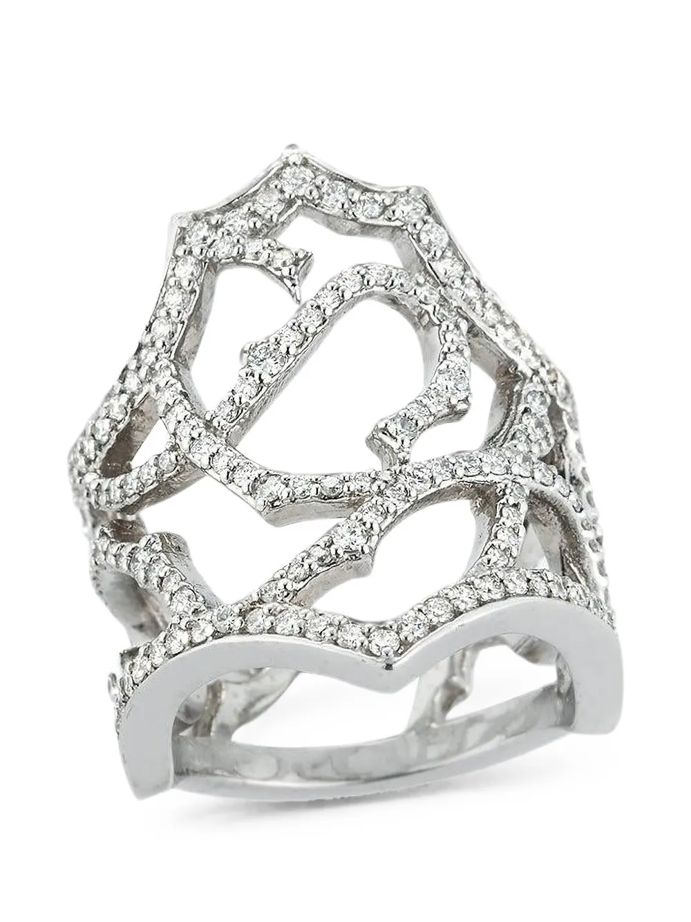 Parulina Thorn Briar diamond ring - Silber