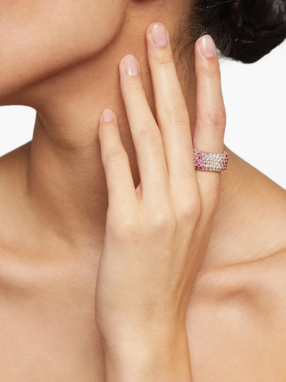 FULLORD Starghost diamond and sapphire ring - Rosa