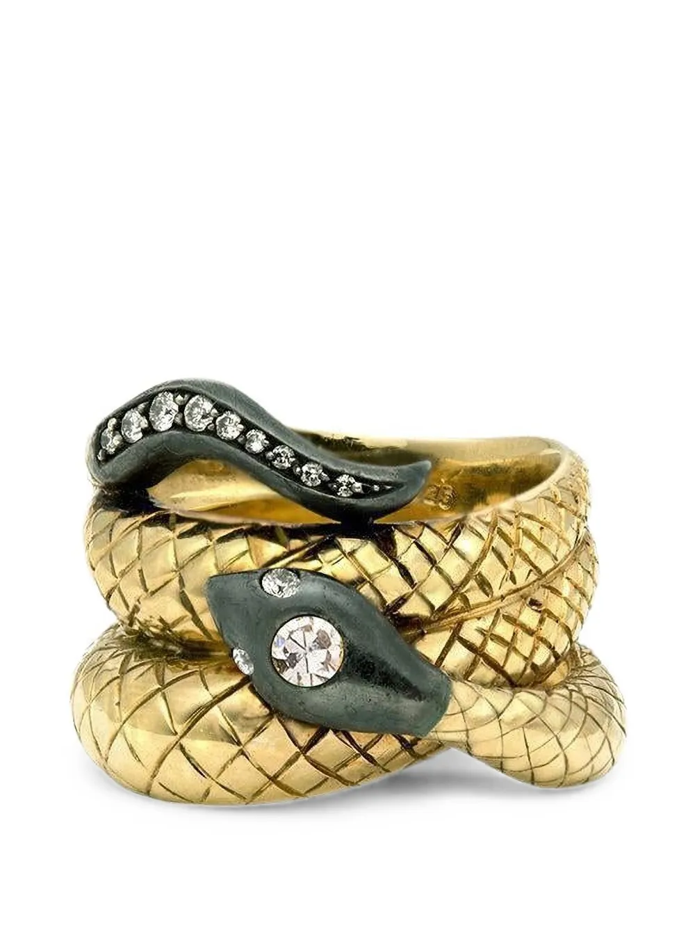 Sorellina Victoria diamond serpent ring - Gold