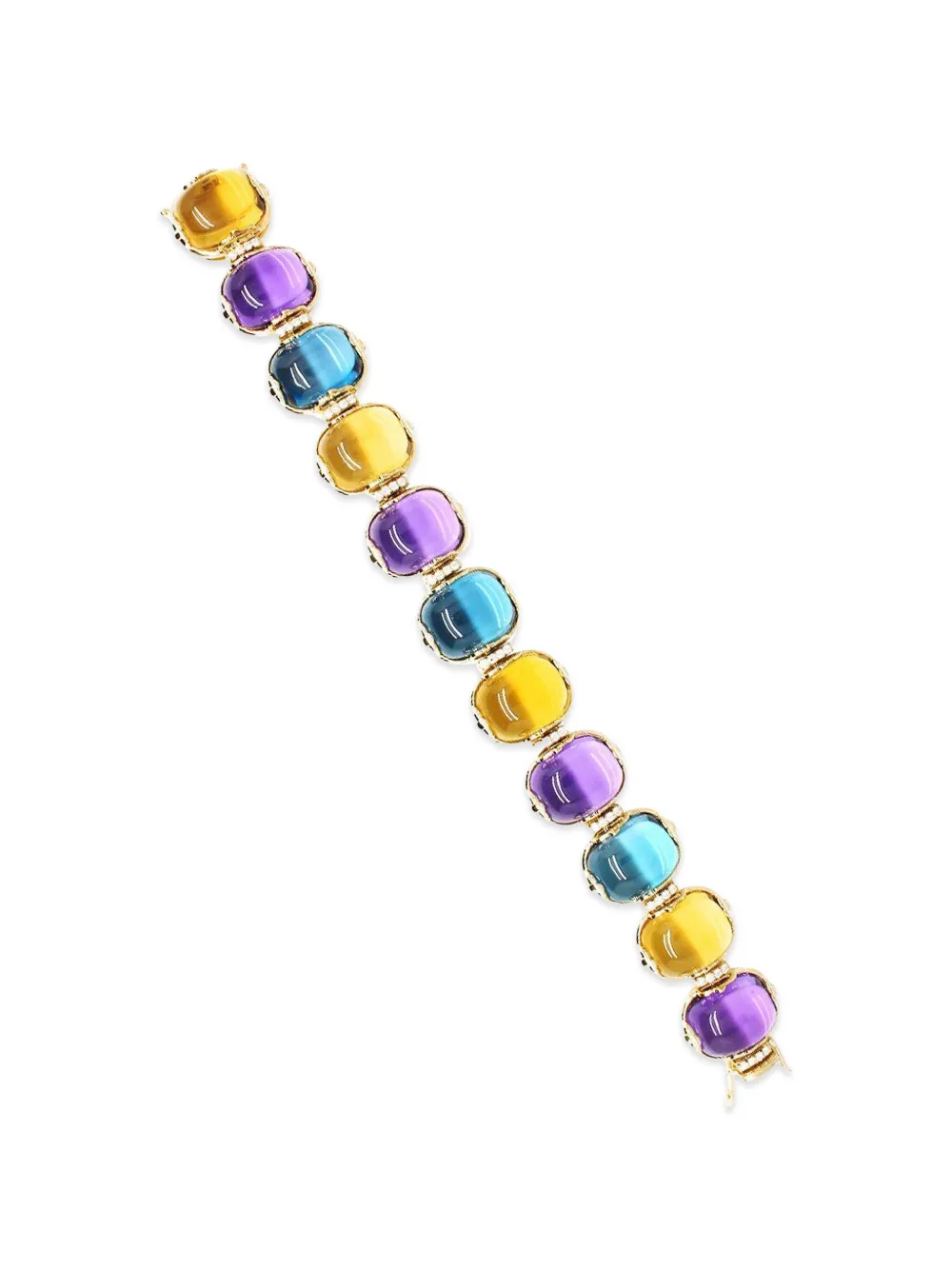 Goshwara Bracciale G-One con pietre - Oro