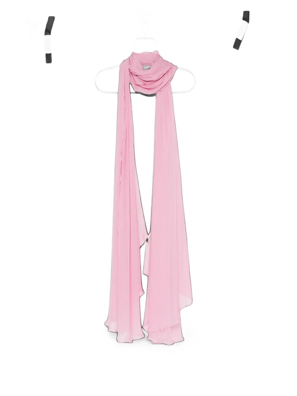 Zuhair Murad silk chiffon long scarf - Rosa