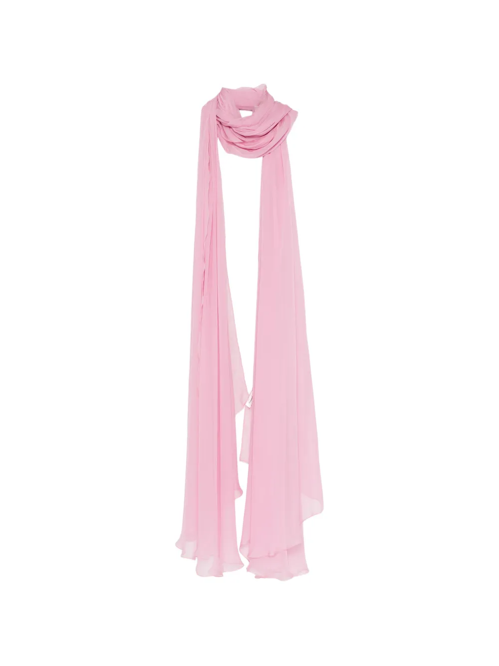 Zuhair Murad silk chiffon long scarf - Rosa
