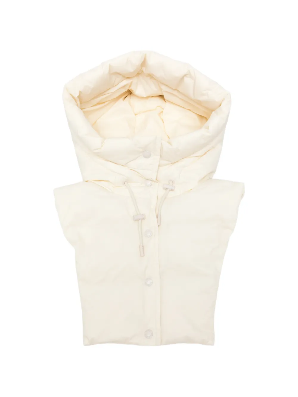 Yves Salomon padded drawstring hood - Toni neutri