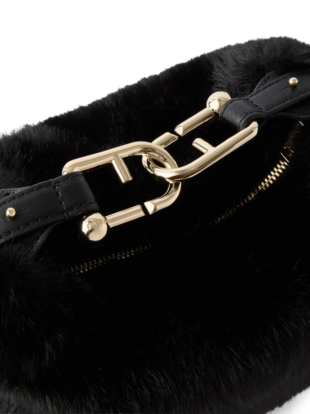 Furla Schoudertas met ritssluiting Zwart