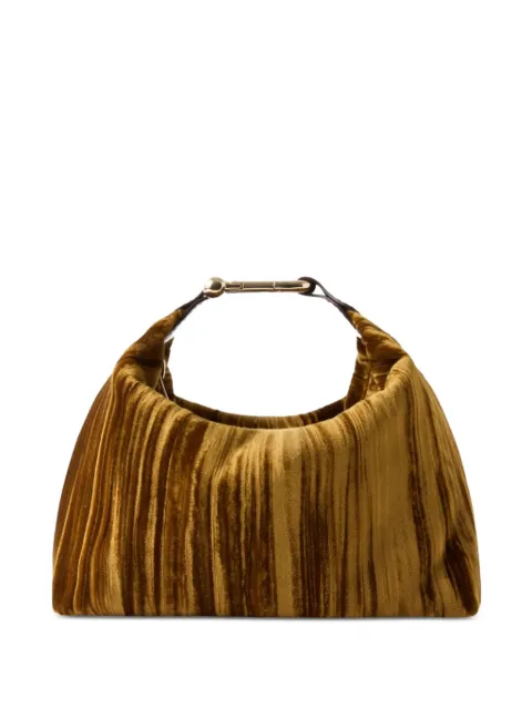 Furla crushed-velvet clutch bag