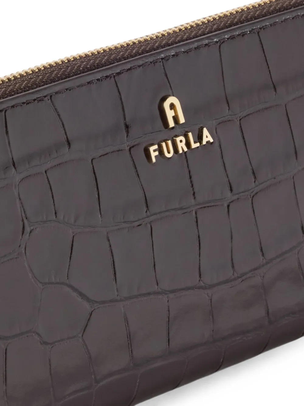 Furla Grote Camelia tas met rits Bruin
