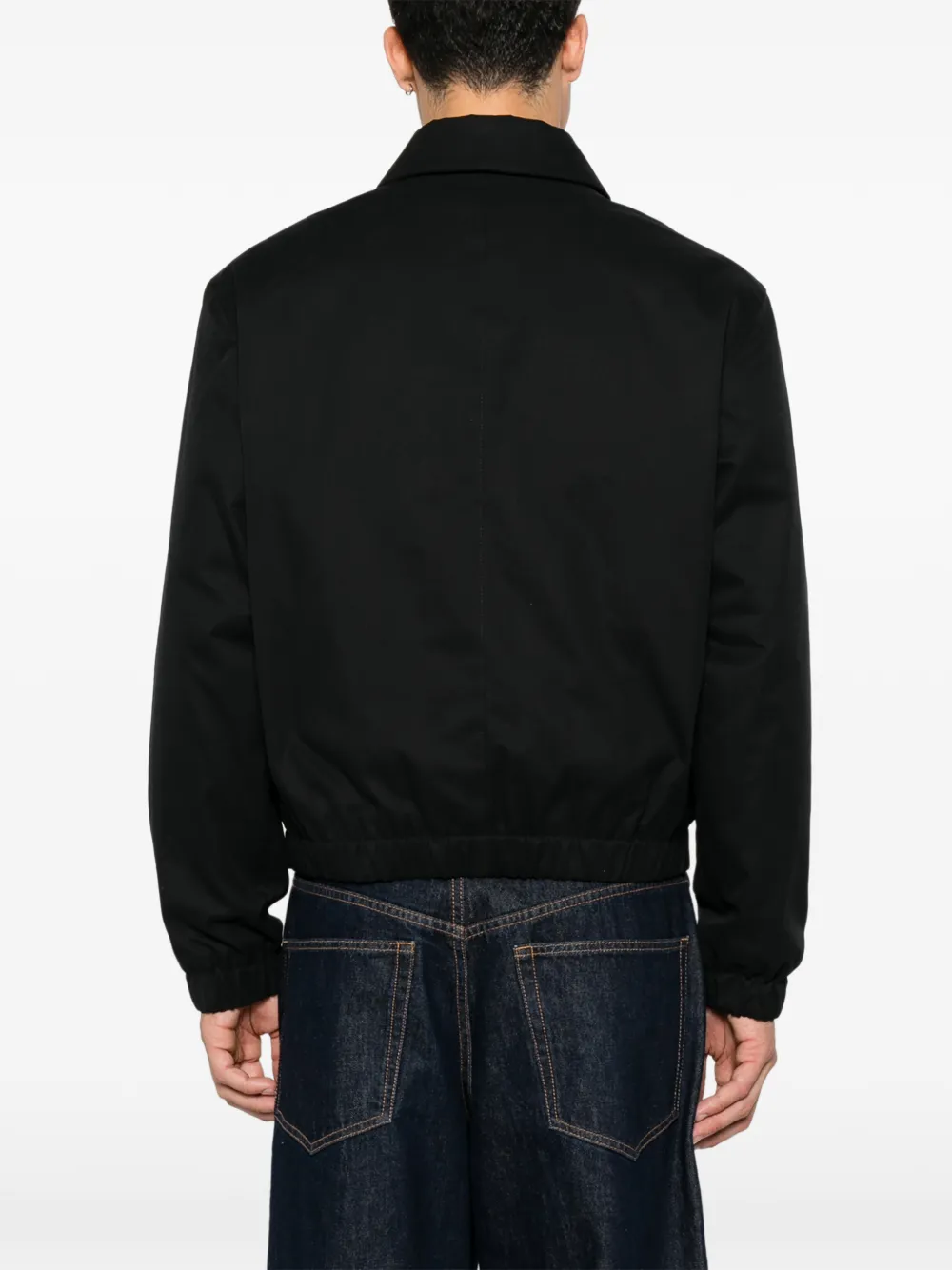 AMI Paris Ami de Coeur zip-up jacket Zwart