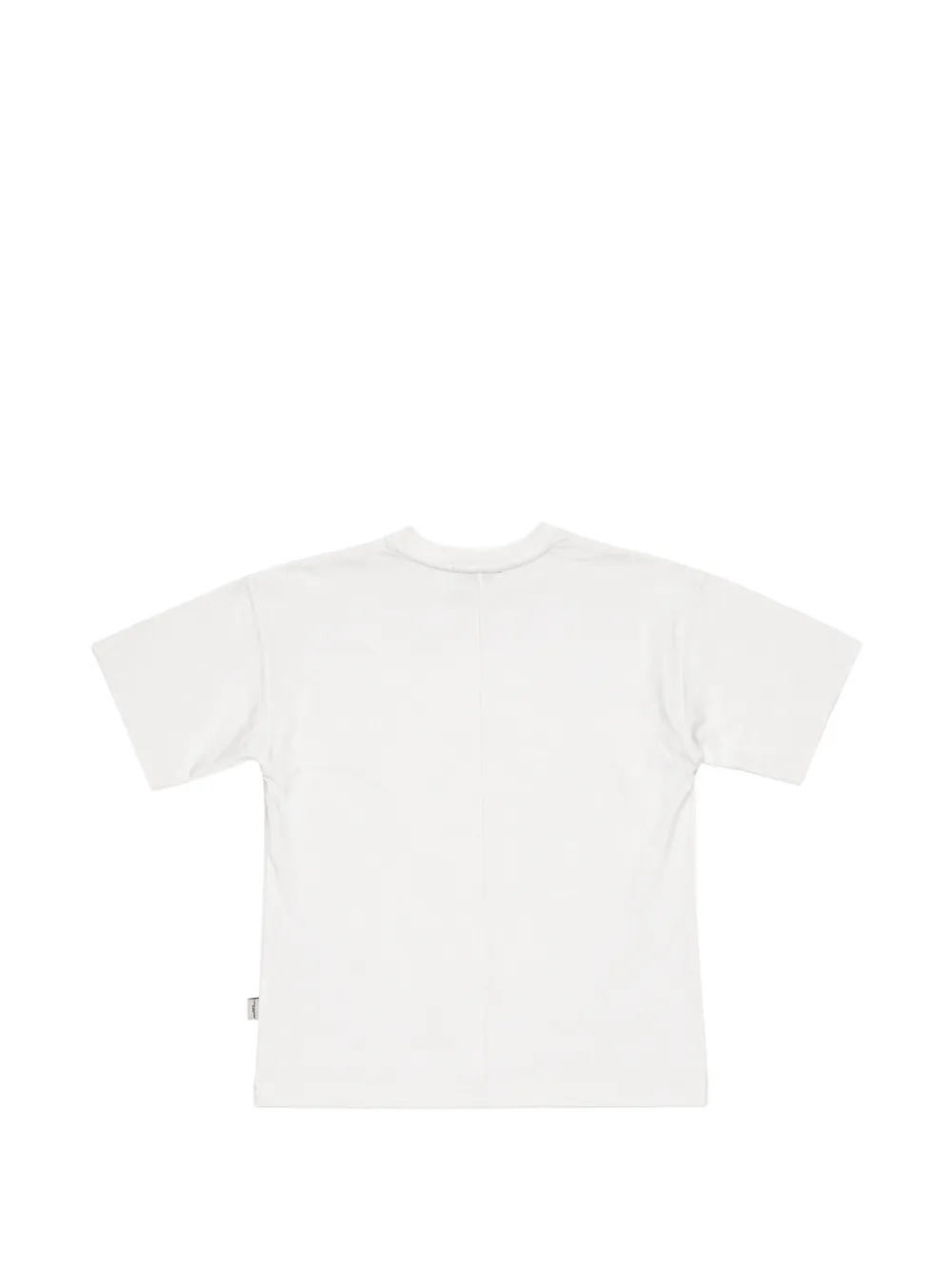Paolo Pecora Kids T-shirt met ronde hals en naad aan de achterkant Wit