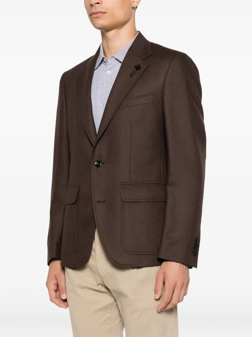 Lardini Ralph Marino notch-lapel blazer Bruin