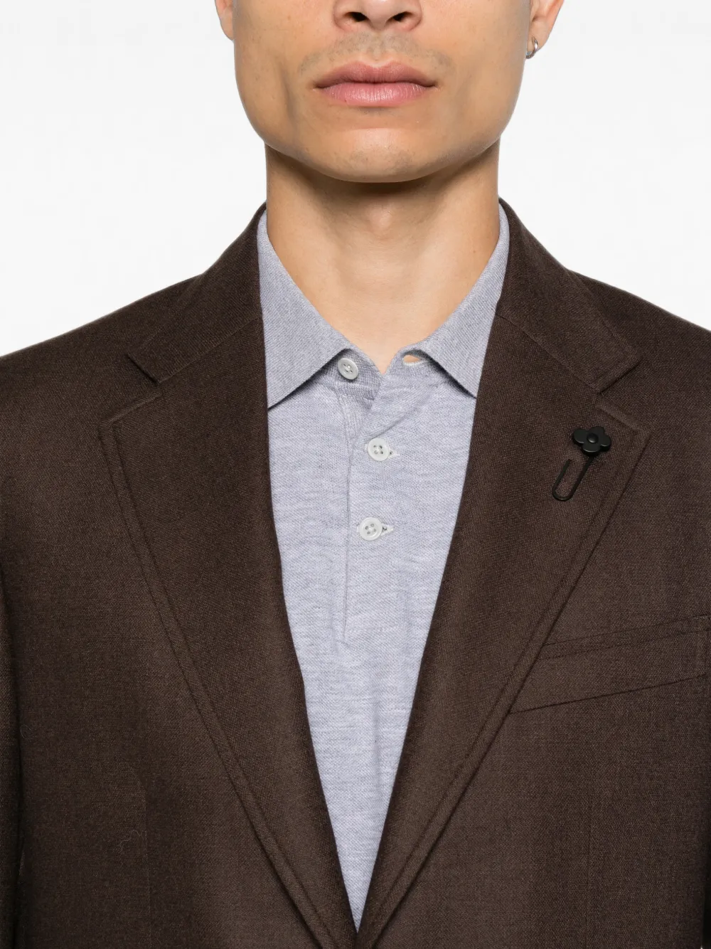 Lardini Ralph Marino notch-lapel blazer Bruin