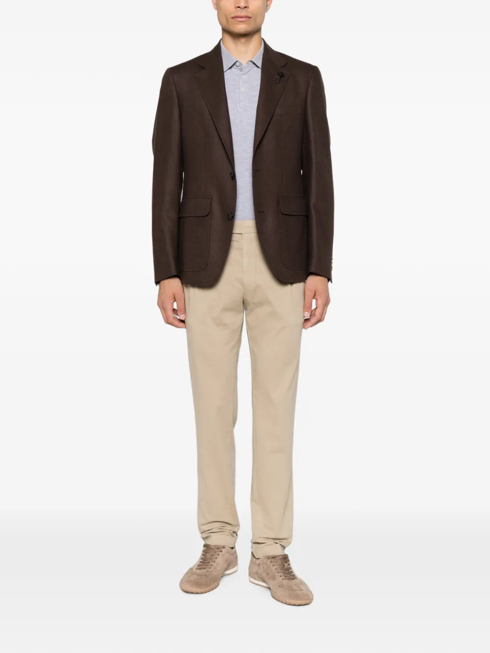 Lardini Ralph Marino notch-lapel blazer Bruin