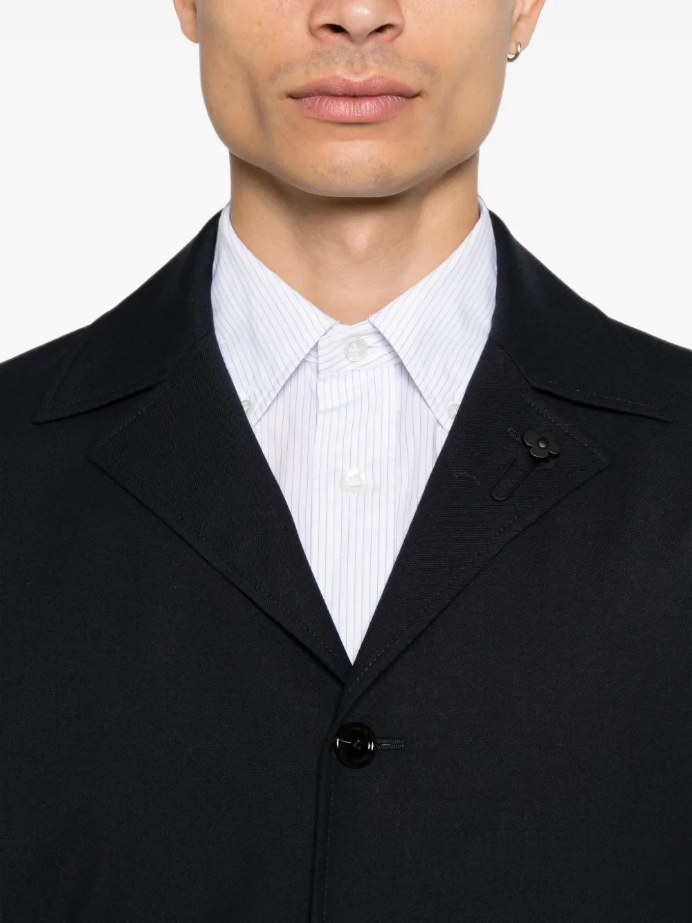 Lardini Blazer met enkele rij knopen Blauw