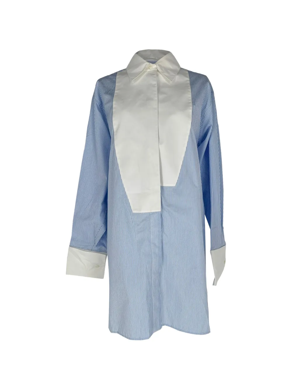 Loewe Pre-Owned pinstriped button-down shirt - Blau