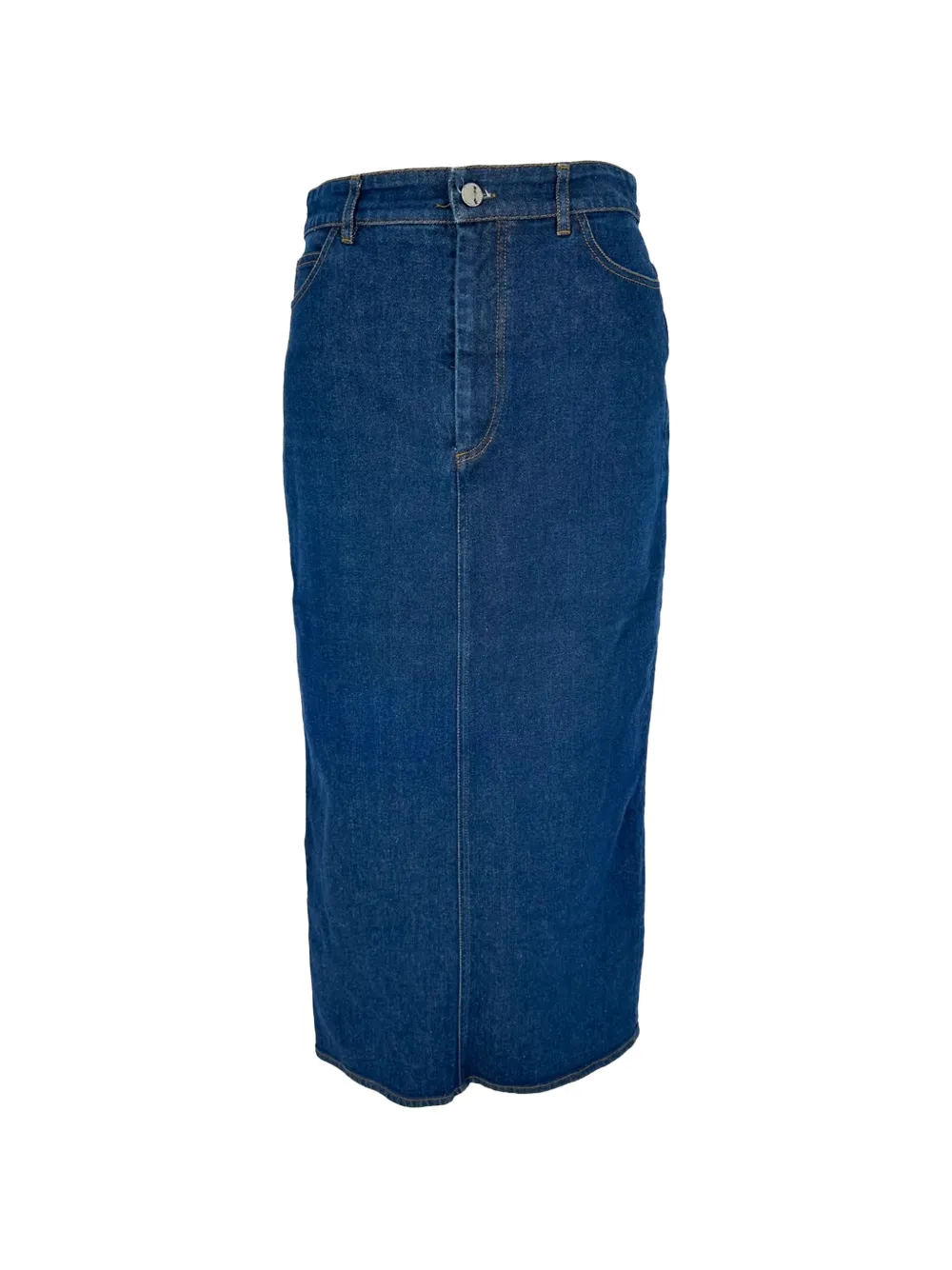 Victoria Beckham high-rise midi skirt - Blau