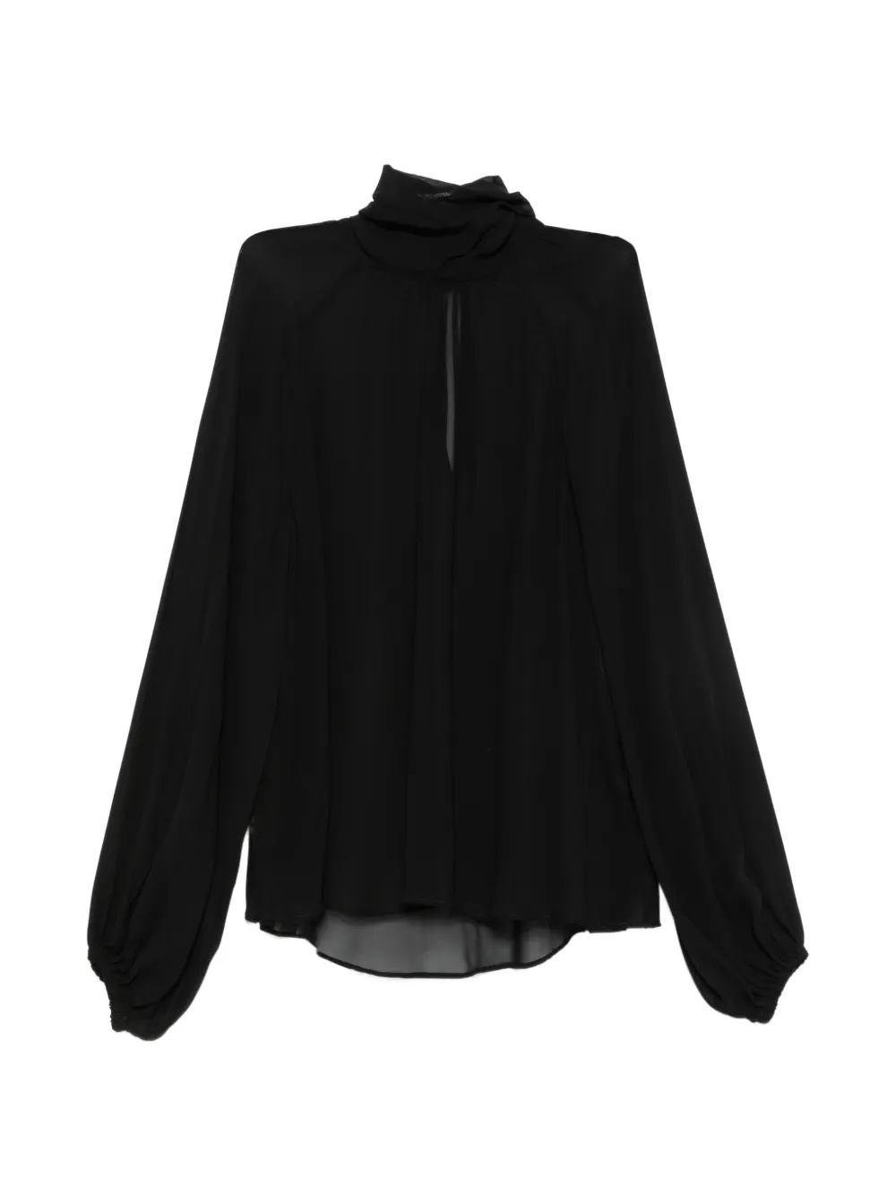 PT Torino Blouse met hoge hals Zwart
