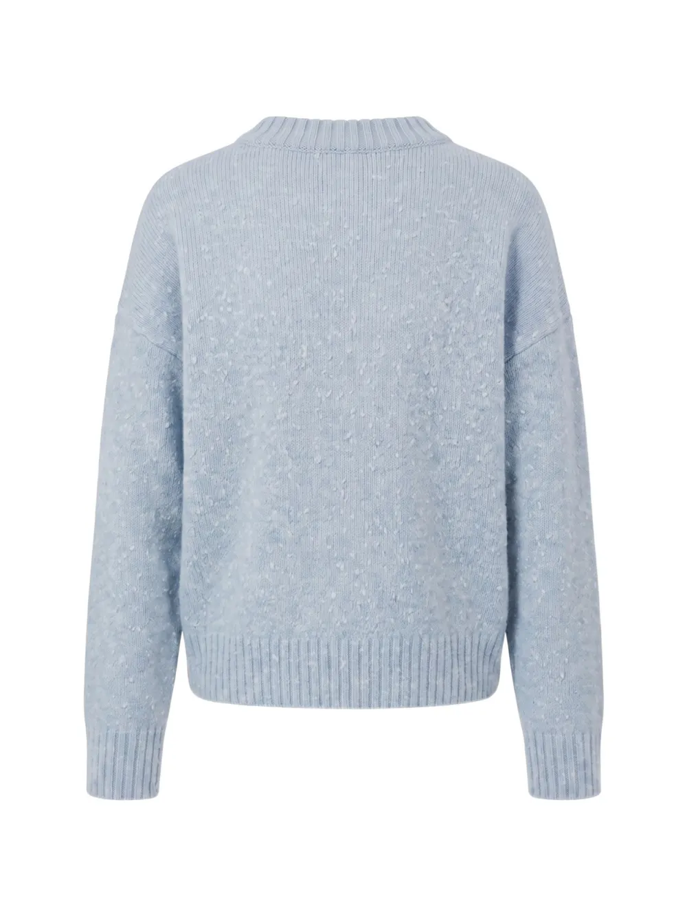 Alanui Coco intarsia bouclé gebreide trui Blauw