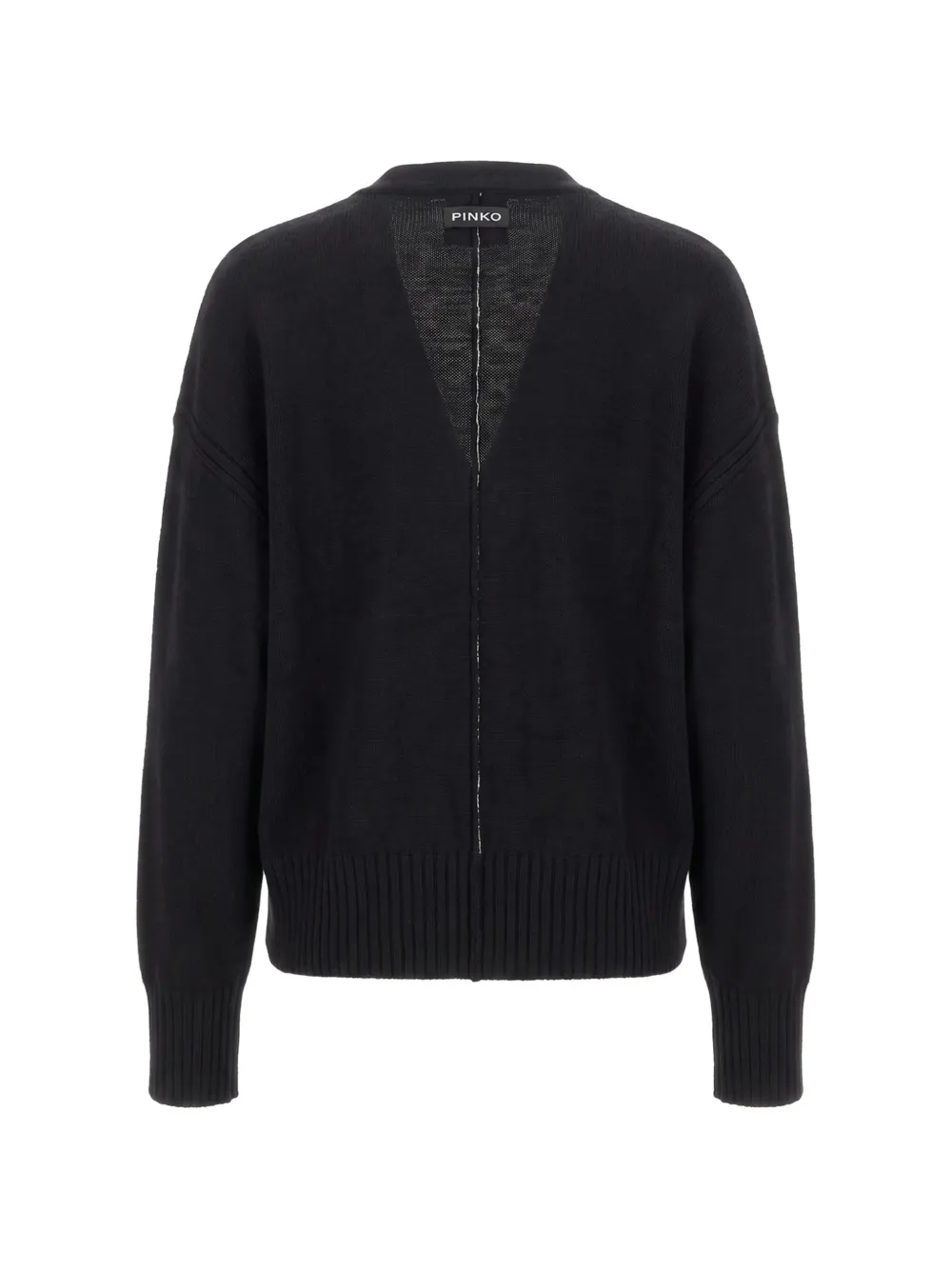 PINKO button-fastening knitted cardigan Zwart