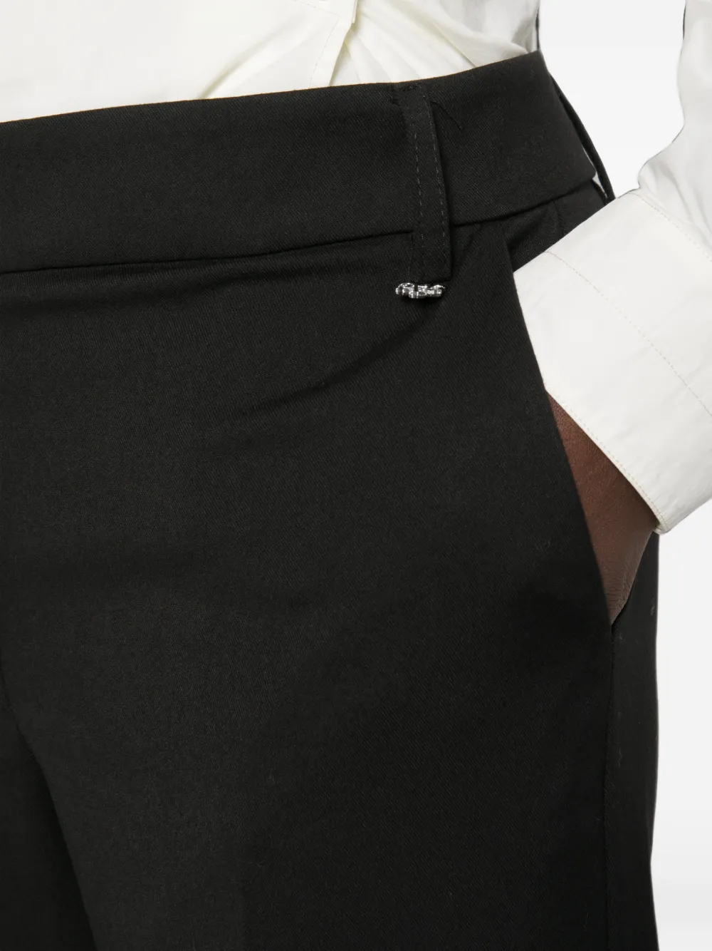 Aniye By Rio pantalon met logoplakkaat Zwart