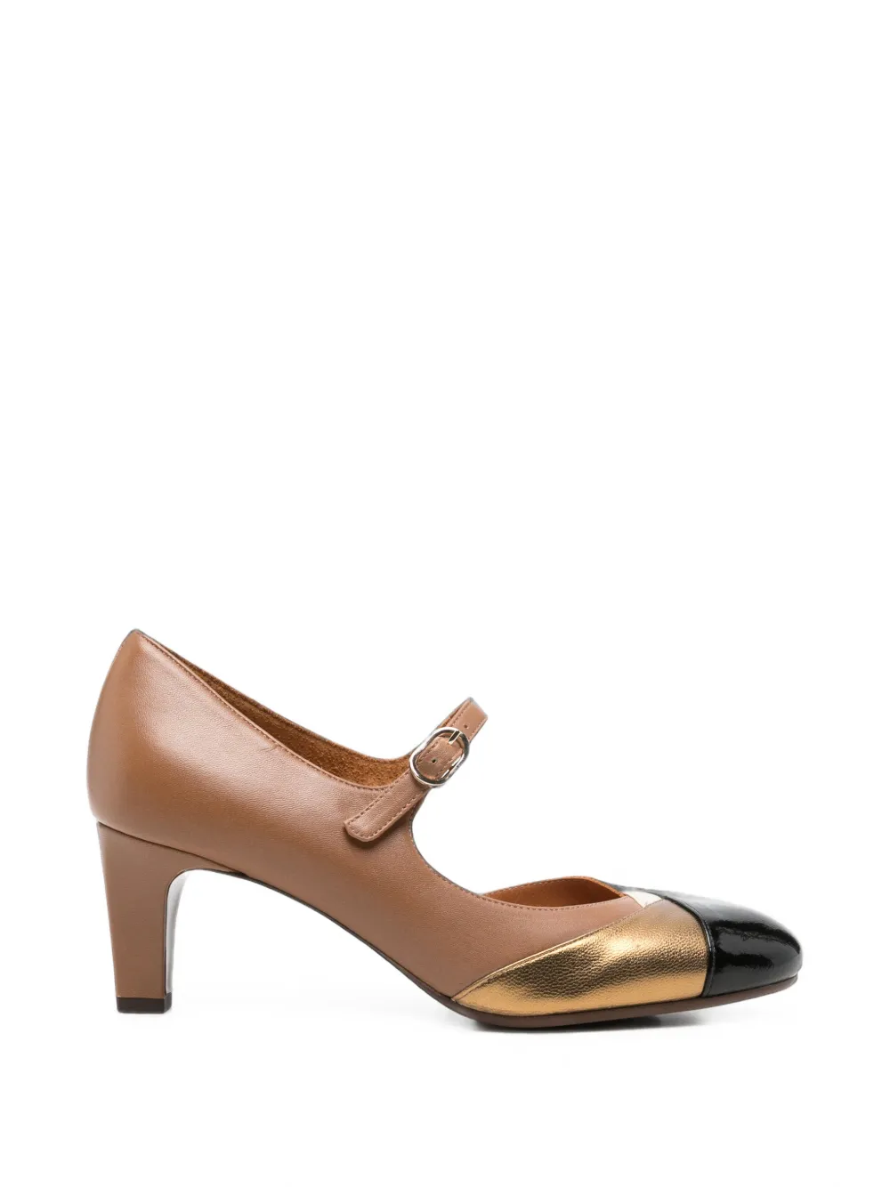 Chie Mihara colour-block buckle-fastening pumps - Braun