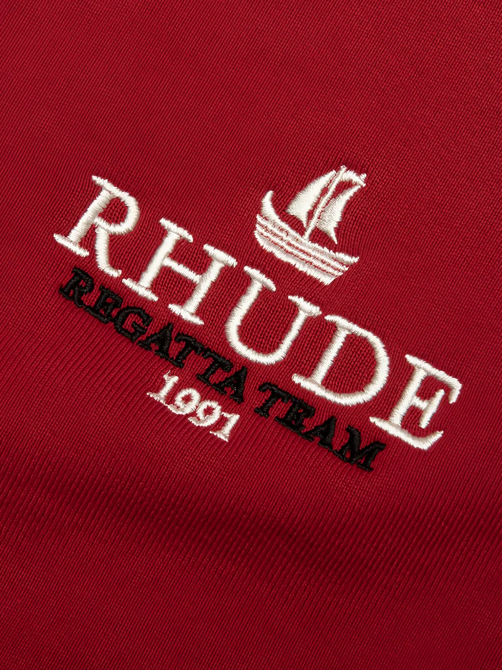 RHUDE Mariner Regatta sweater Rood