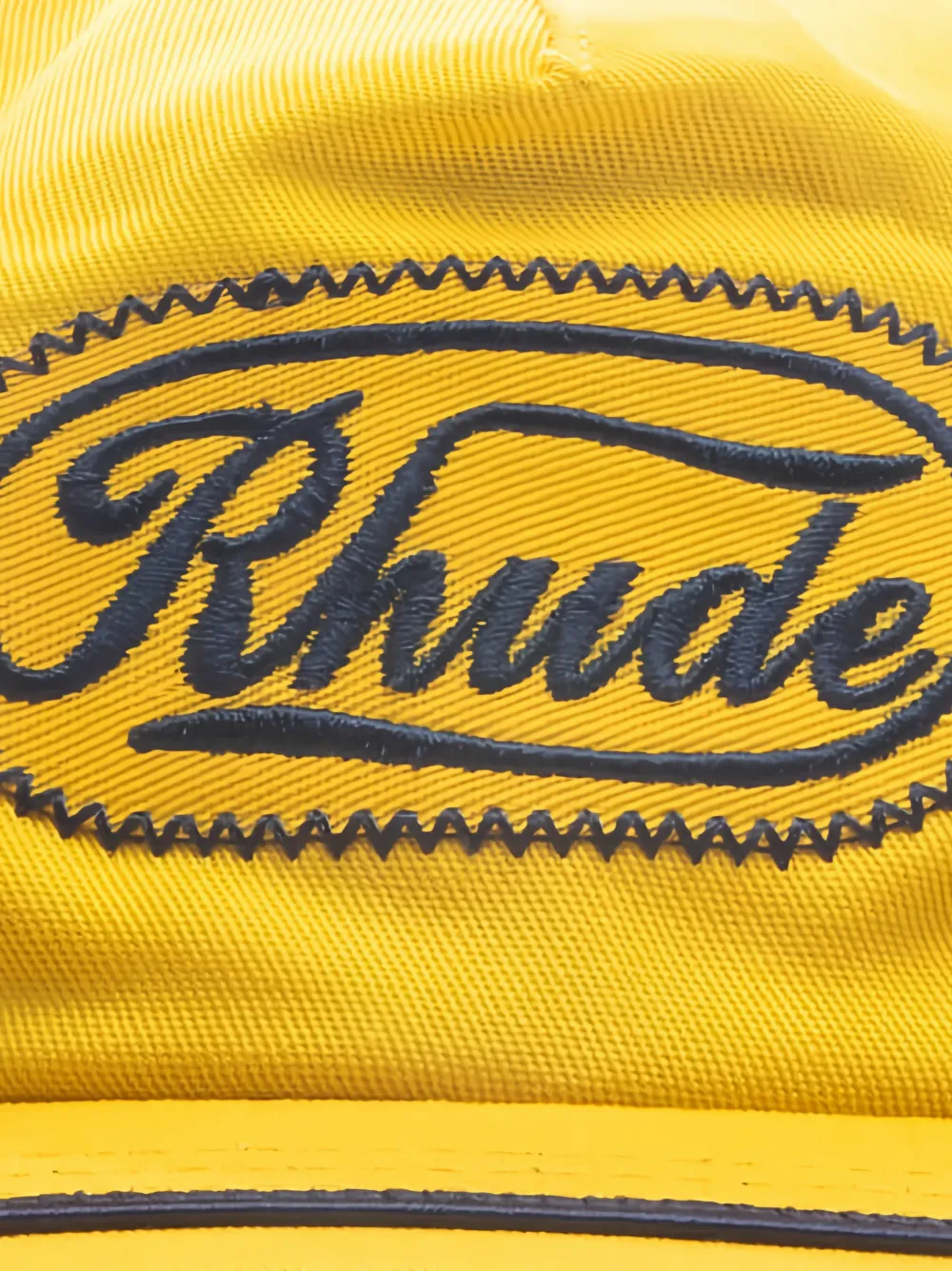 RHUDE Truckerpet met -patch Geel