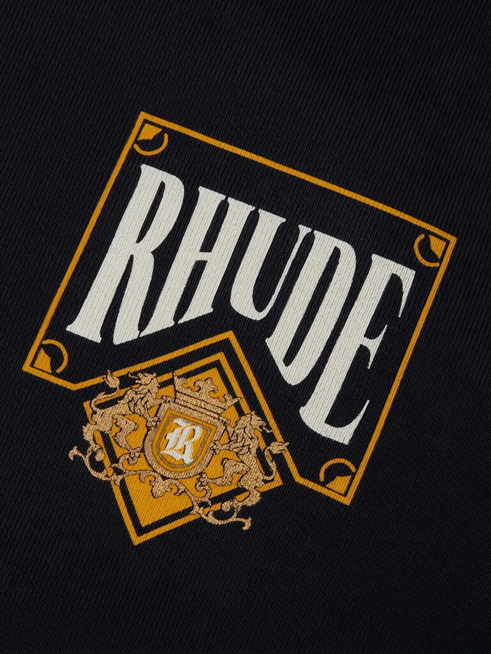 RHUDE Hoodie met print Zwart