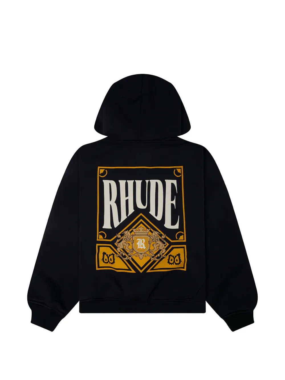 RHUDE Hoodie met print Zwart