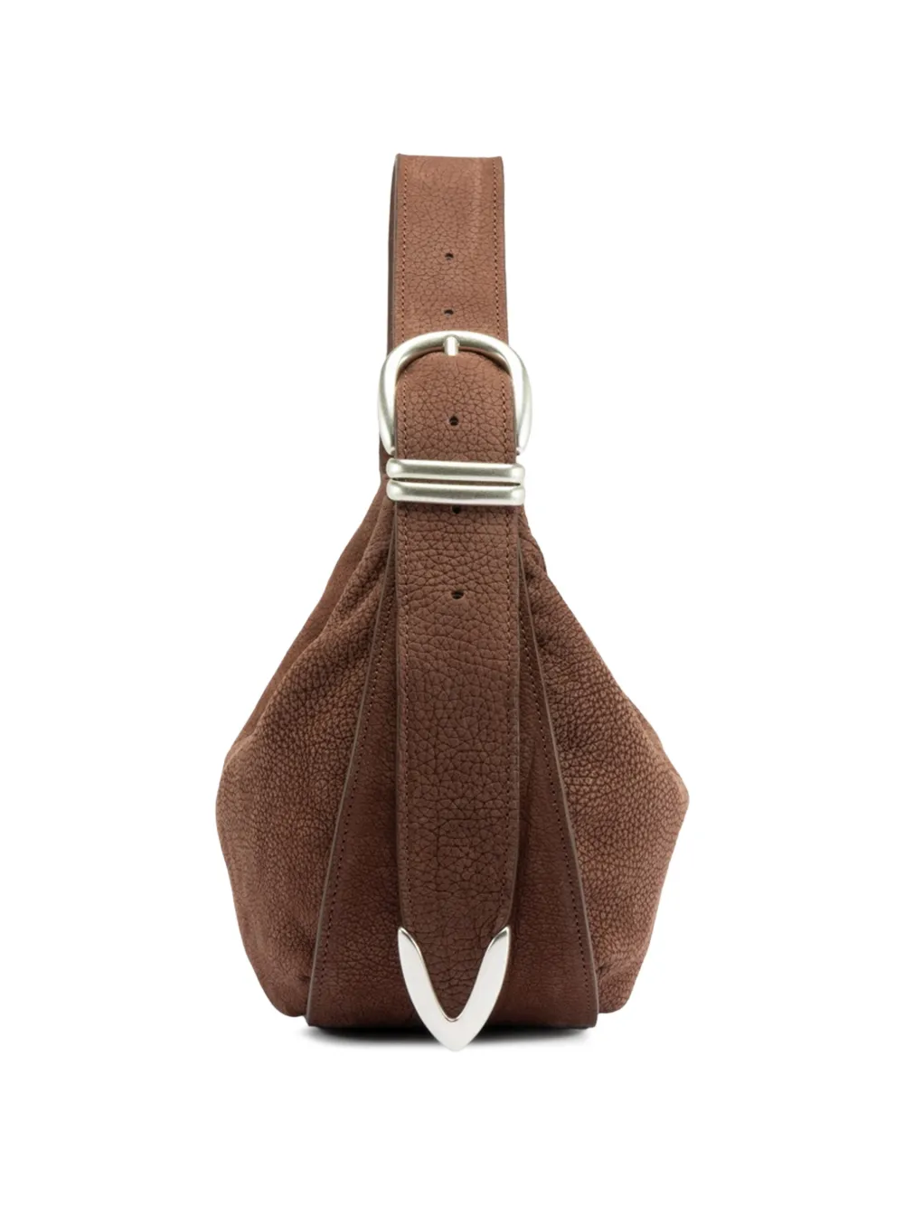 Officine Creative Tools Buckle-detail Leather Shoulder Bag in Brown, view 3
