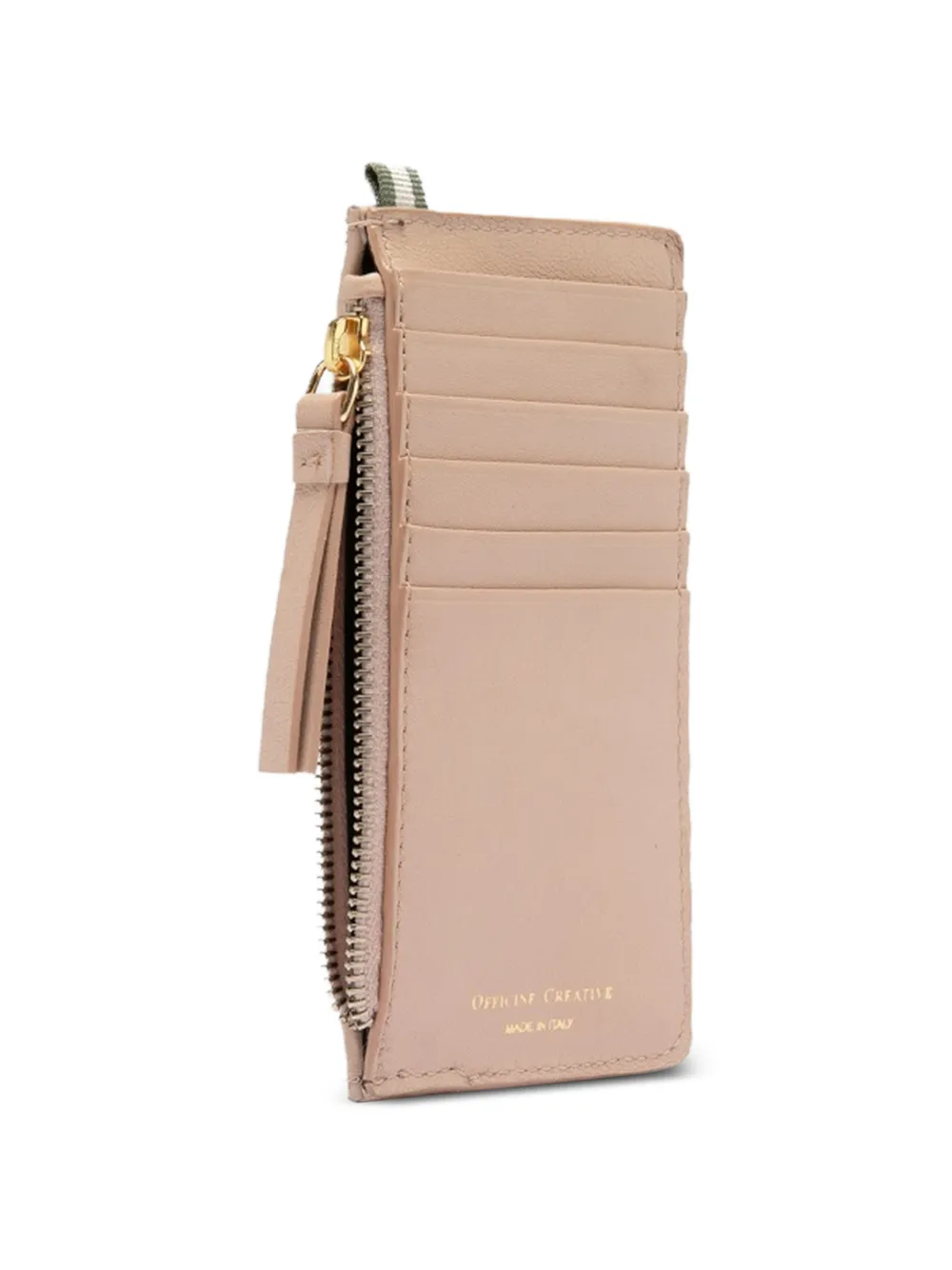 Officine Creative Leren portemonnee Beige