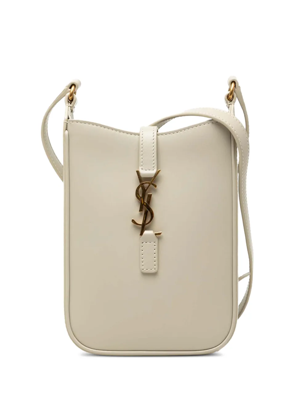 Saint Laurent Pre-Owned 2023 Mini Smooth Calfskin Le 5 a 7 Vertical crossbody bag - Weiß