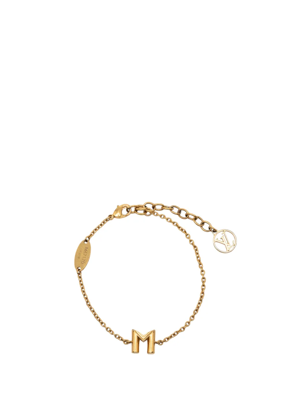 Louis Vuitton Pre-Owned 2018 Gold Plated LV & Me M Bracelet costume bracelet