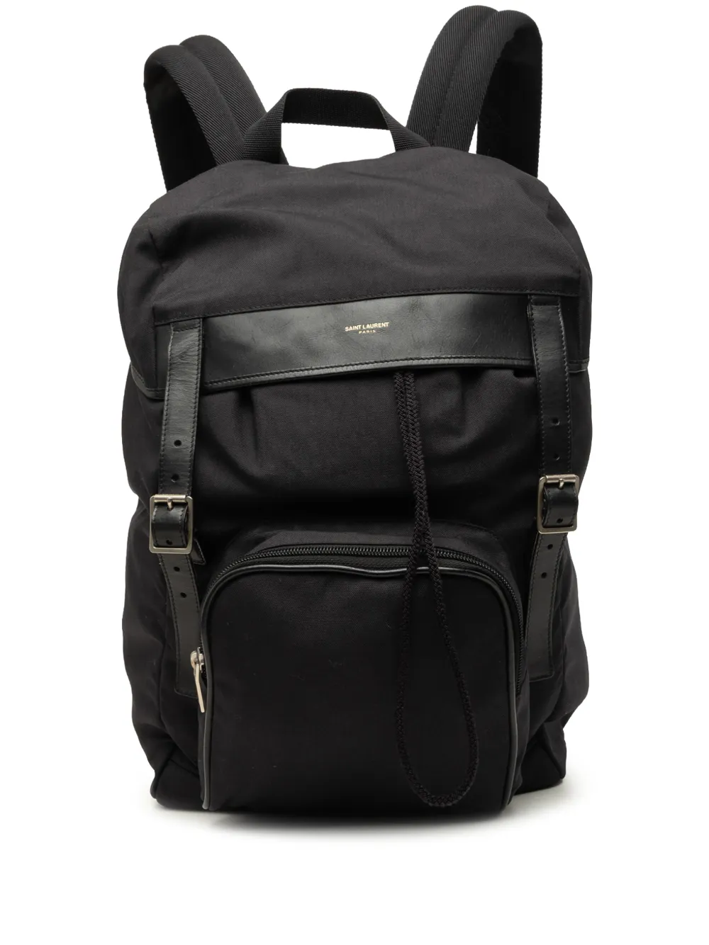Saint Laurent Pre-Owned 2016 Canvas Monogram Utilitarian Hunting backpack - Nero