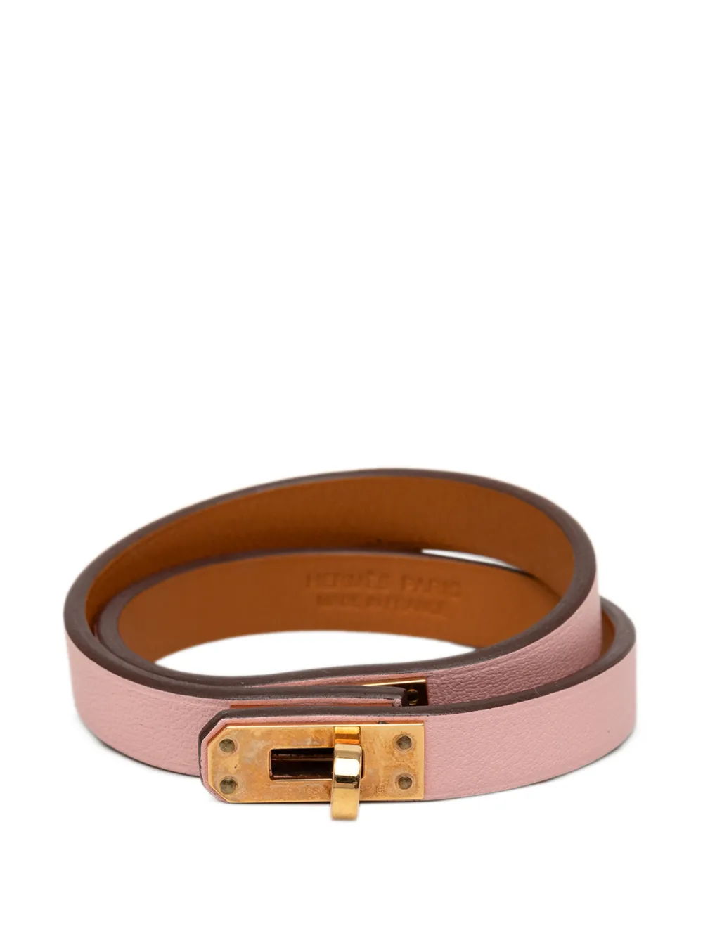 Hermès Pre-Owned 2022 Swift Kelly Double Tour Bracelet costume bracelet - Rosa