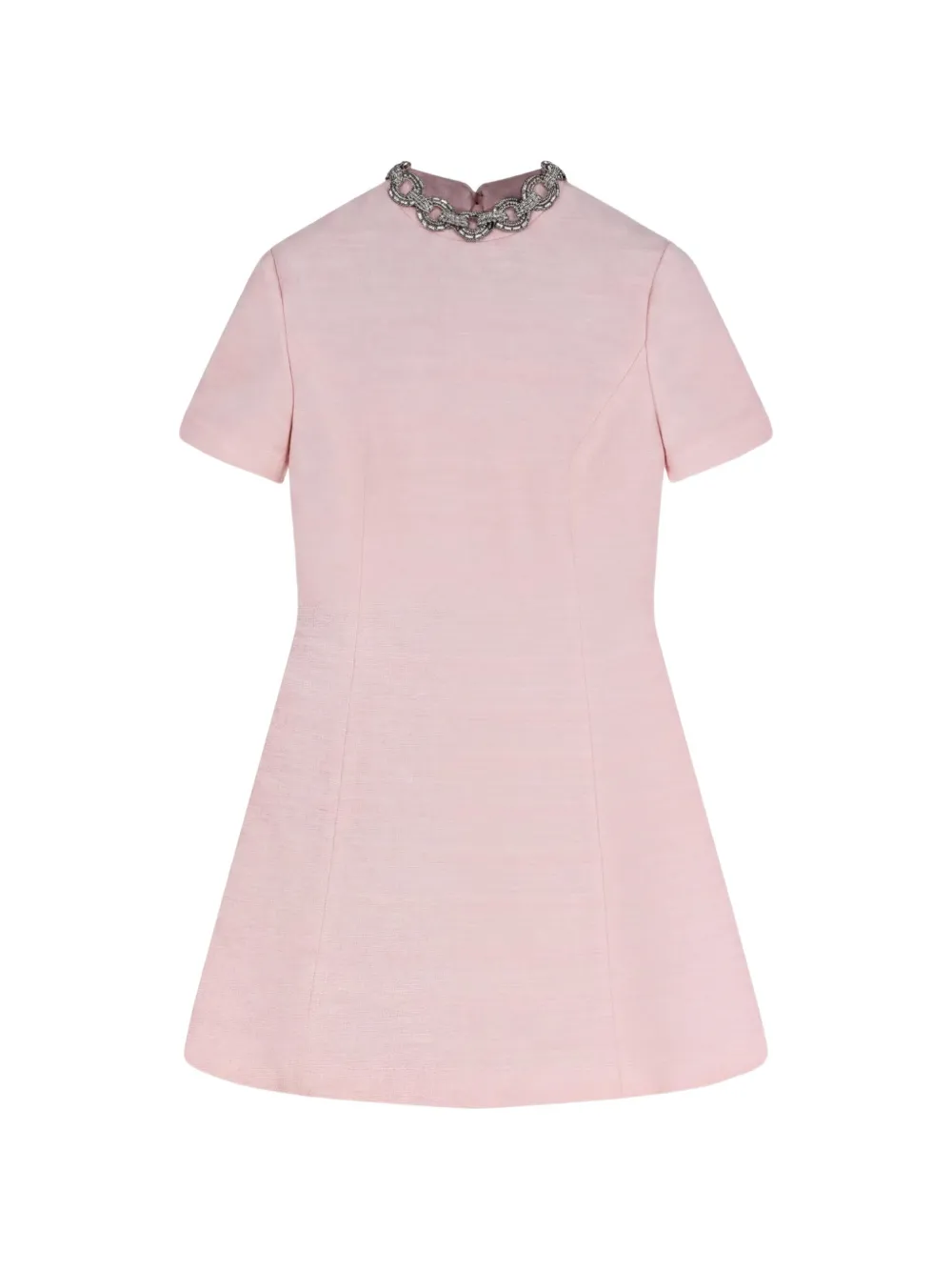 Valentino Garavani crystal-embellished bouclé dress - Rosa