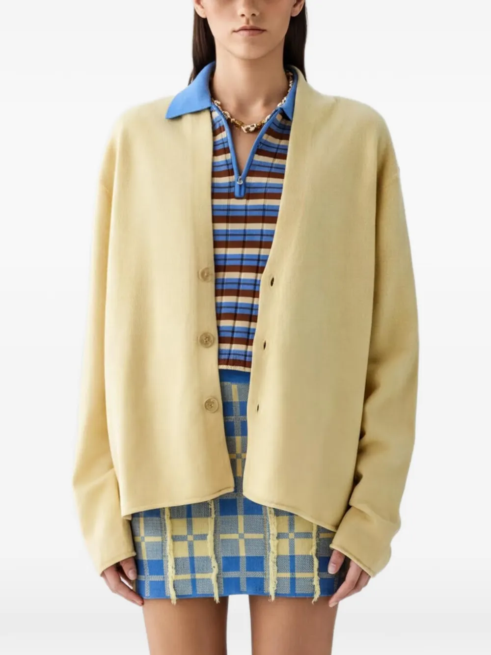 Guest In Residence Everywear buttoned cardigan - Gelb