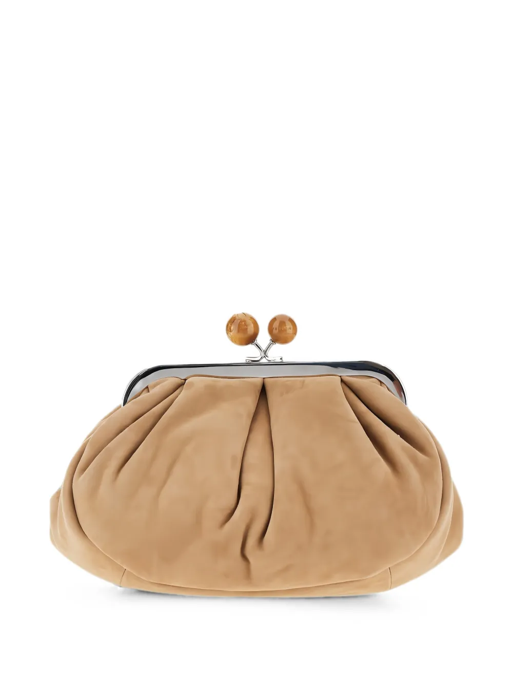 Weekend Max Mara small suede Pasticcino bag - sand - Nude