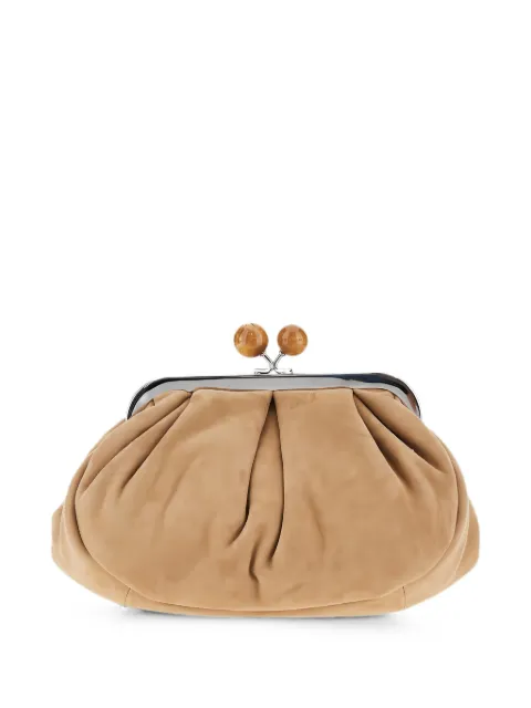 Weekend Max Mara small suede Pasticcino bag - sand