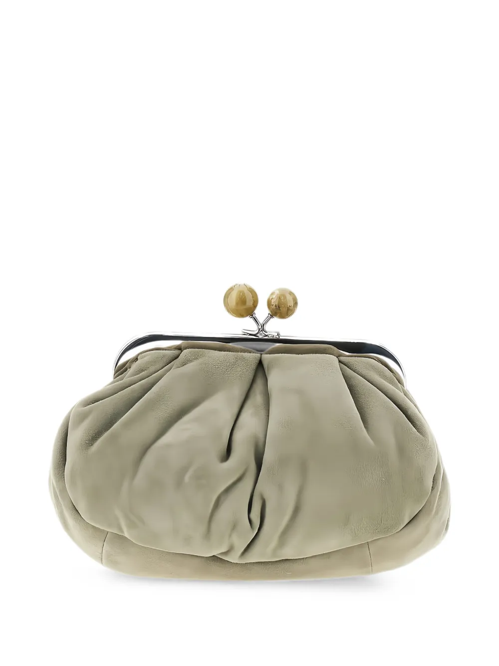 Weekend Max Mara small suede Pasticcino bag - sage green - Toni neutri
