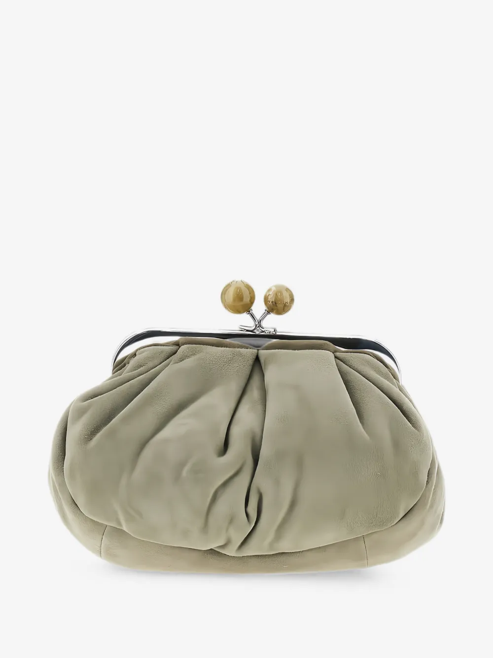 Weekend Max Mara small suede Pasticcino bag - sage green | OS