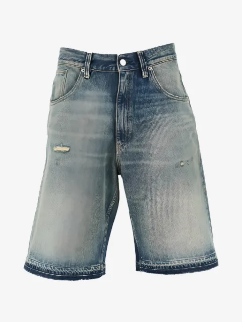 Sunflower distressed cotton denim shorts