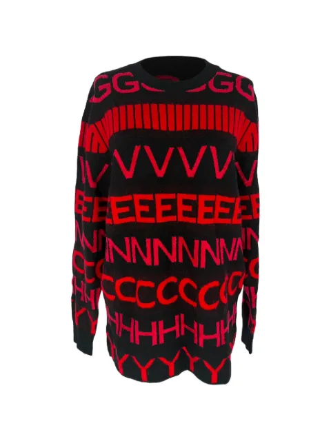 Givenchy Pre-Owned logo-print crew-neck sweater