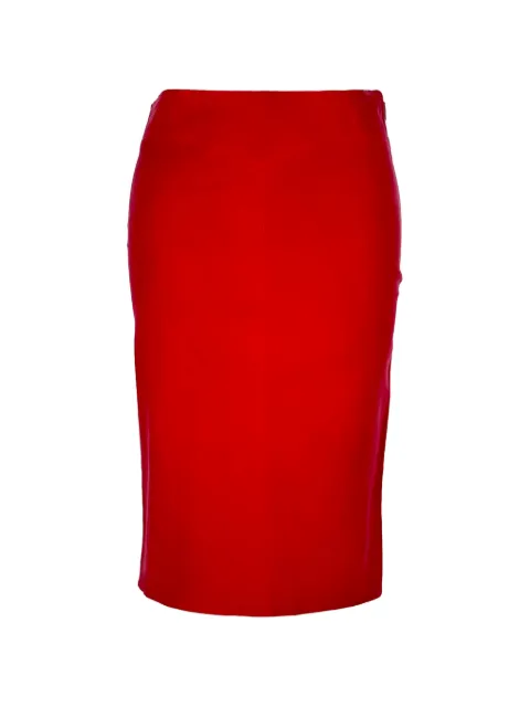 JOSEPH midi leather skirt