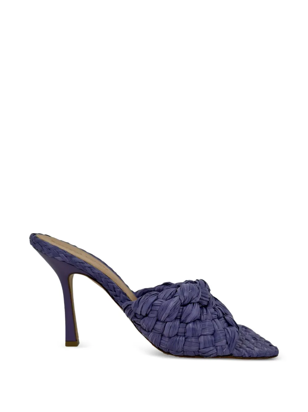 Bottega Veneta Pre-Owned Intrecciato raffia sandals - Violett