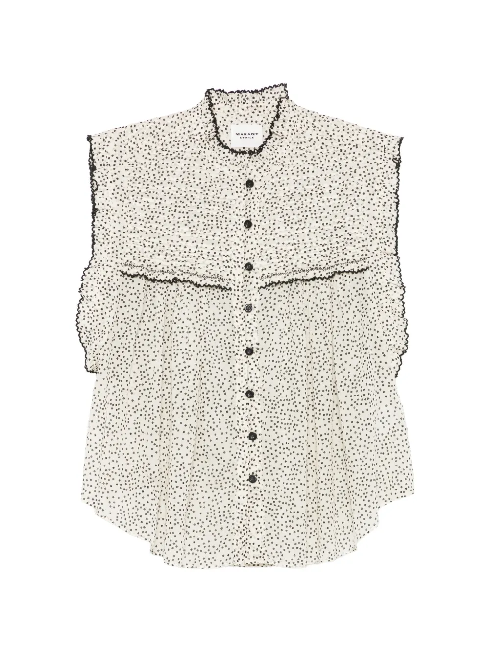 MARANT ÉTOILE Blusa a pois - Toni neutri