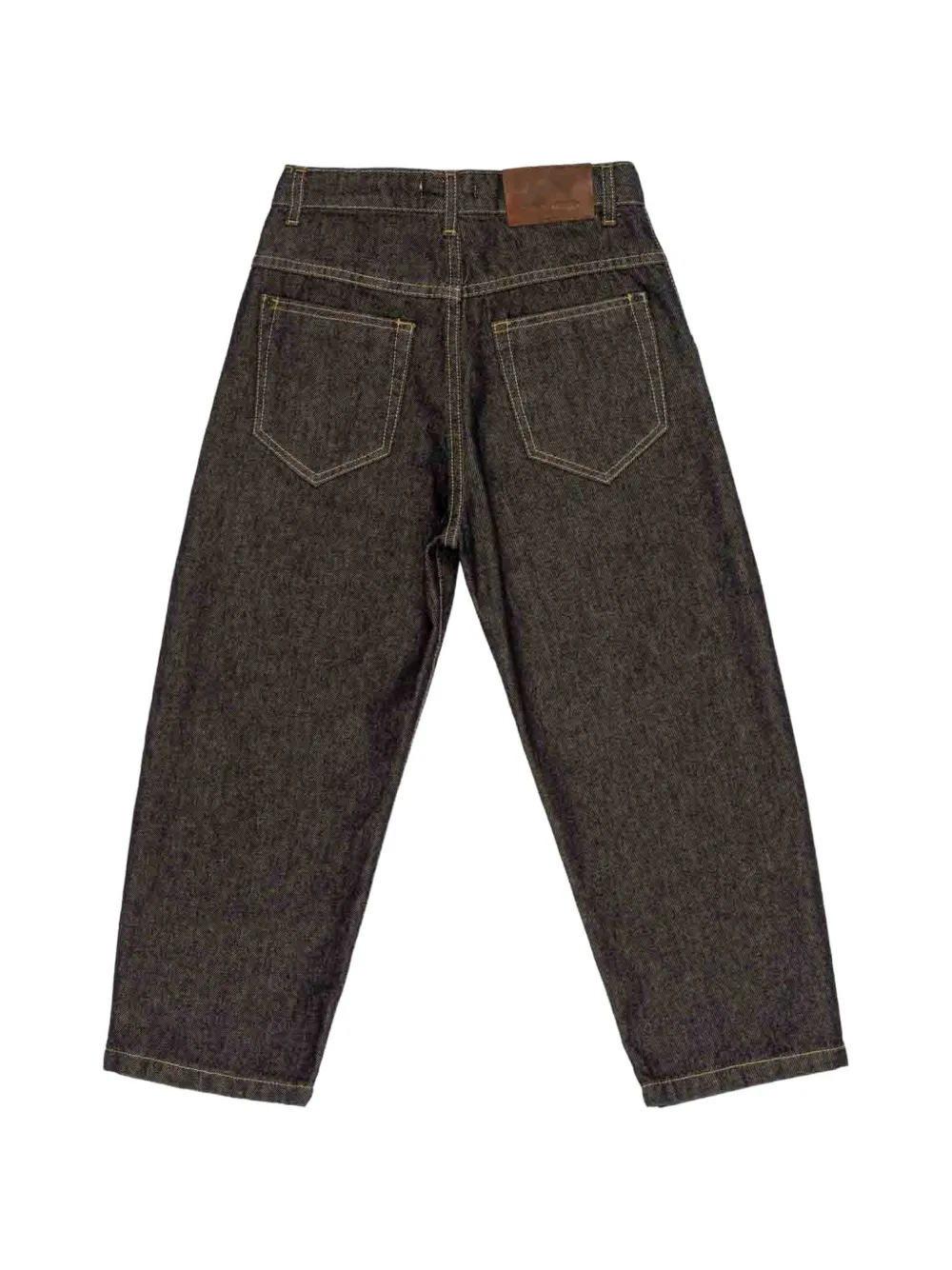 Paolo Pecora Kids Jeans met wijde pijpen Zwart
