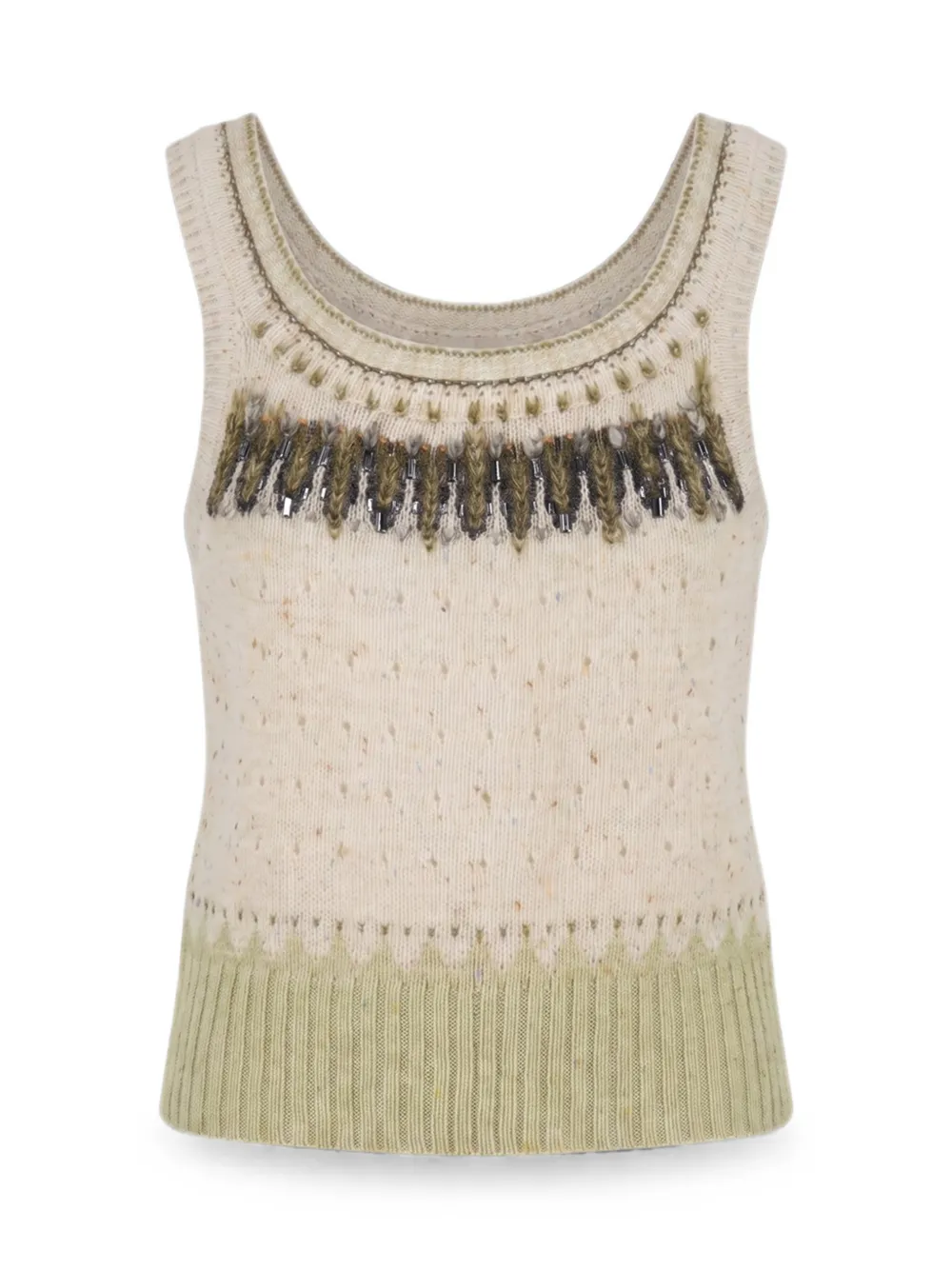 Ermanno Scervino Gebreide top Beige